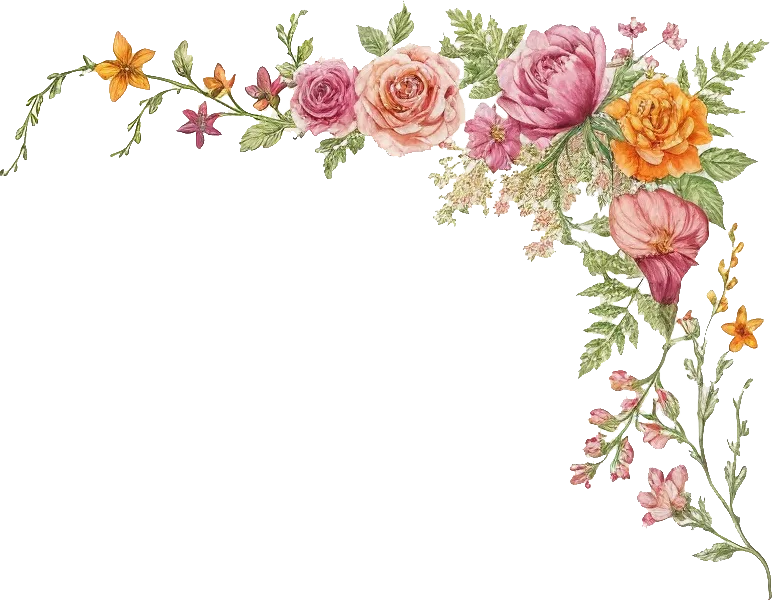 Top Right Floral